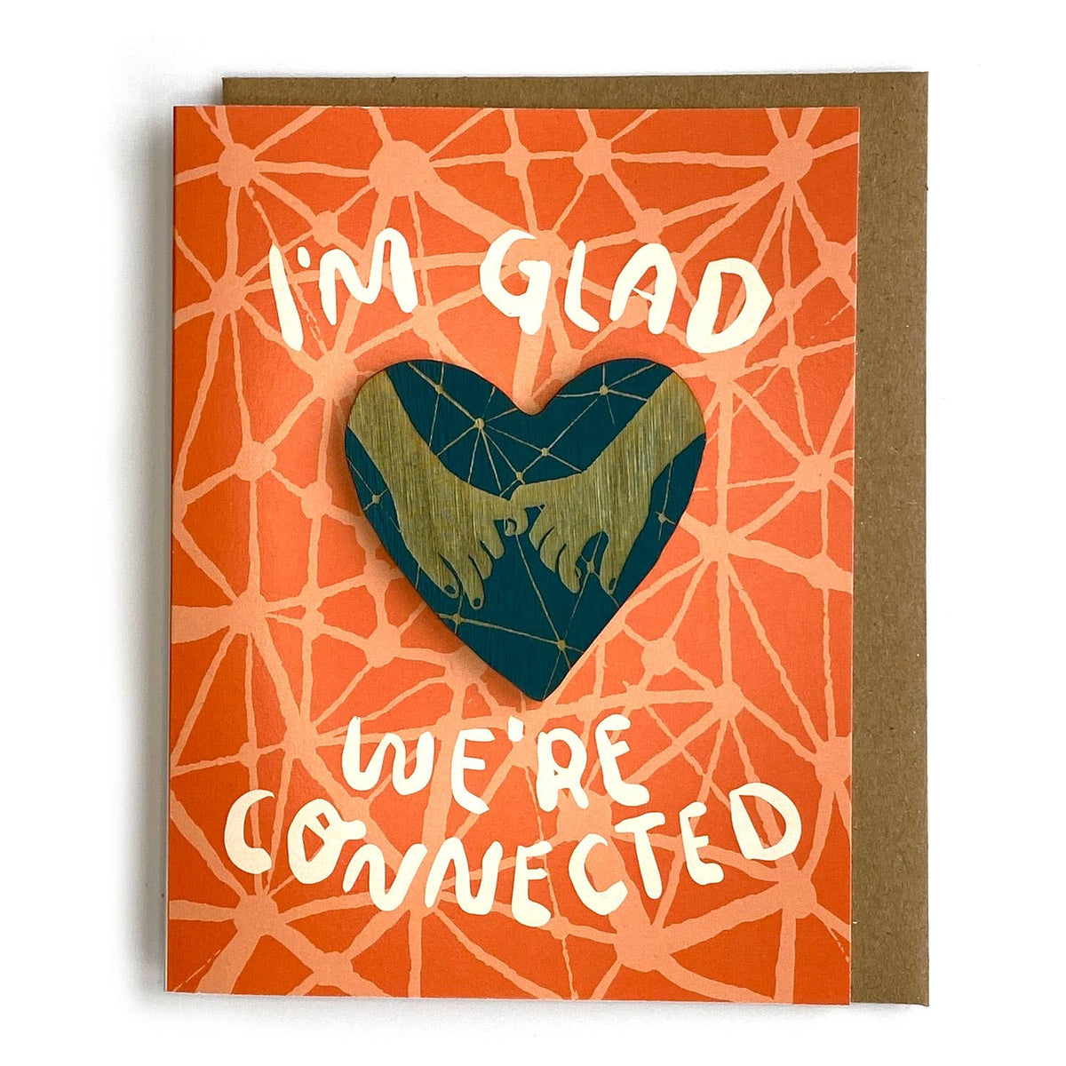 I'm Glad We're Connected - Heart Magnet w/Card – SnowMade, Inc