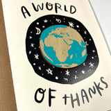 A World of Thanks Magnet w/ Card