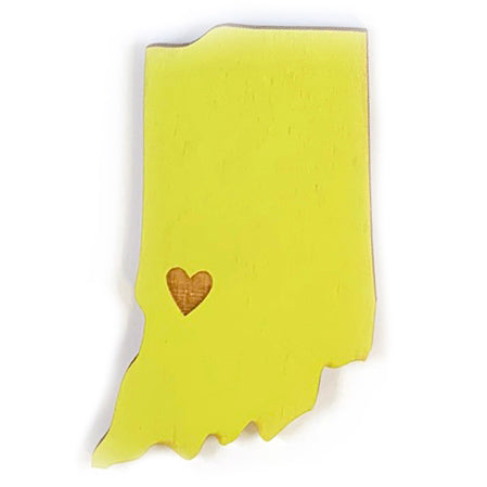 Photograph of Laser-engraved Indiana Heart Magnet