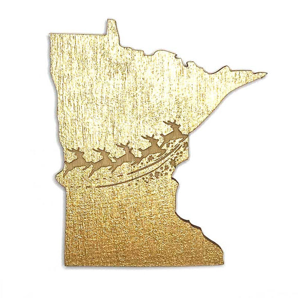 Photograph of Laser-engraved Minnesota Reindeer Magnet