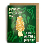 Laser-engraved 'Morel Support' Magnet with Card