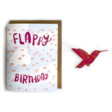 Flappy Birthday Hummingbird Magnet w/ Card