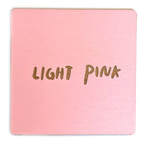 Photograph of a light pink color swatch