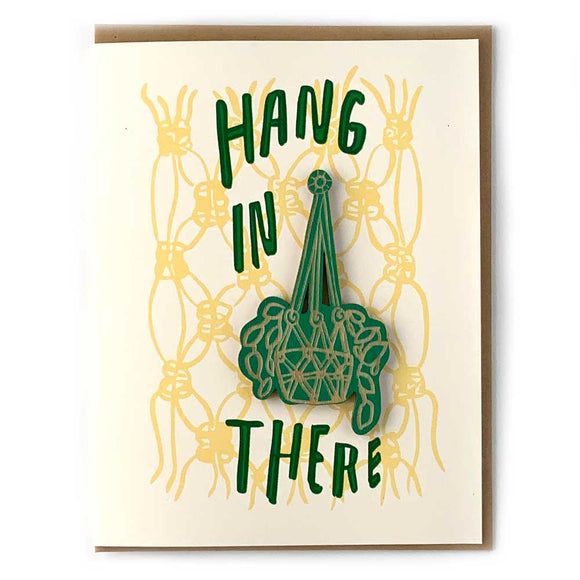 Hang in There - Plant Magnet w/ Card