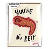 Shrimply the Best - Shrimp Magnet w/ Card