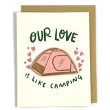 Our Love is In-Tents Magnet w/ Card