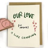 Our Love is In-Tents Magnet w/ Card