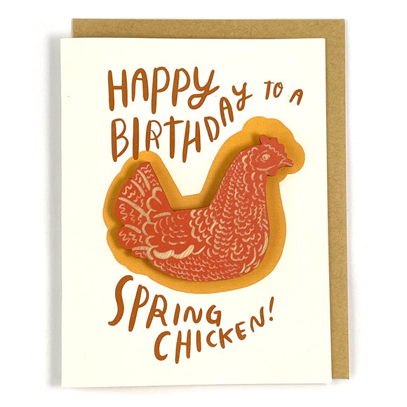 Spring Chicken Magnet w/ Card