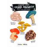 Laser-engraved Mushroom Magnet Set - Series 2