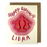 Astrological Laser-cut Magnet w/ Birthday Card