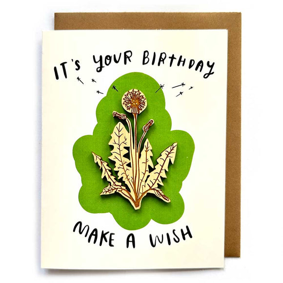 Dandelion Magnet w/ Birthday Card