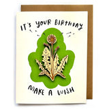 Dandelion Magnet w/ Birthday Card