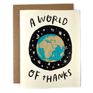 A World of Thanks Magnet w/ Card