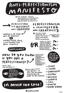 Antiperfectionism Manifesto Poster