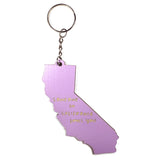 Photograph of Laser-engraved Someone in California Loves You Keychain