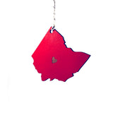 Photograph of Laser-engraved Ohio Heart Ornament - Large