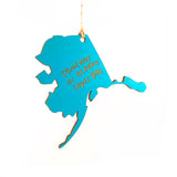 Photograph of Laser-engraved Someone in Alaska Loves You Ornament - Large