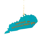Photograph of Laser-engraved Someone in Kentucky Loves You Ornament - Large
