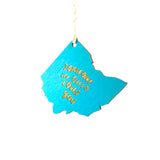 Photograph of Laser-engraved Someone in Ohio Loves You Ornament - Small