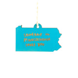Photograph of Laser-engraved Someone in Pennsylvania Loves You Ornament - Small