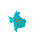 Photograph of Laser-engraved Someone in Texas Loves You Ornament - Small