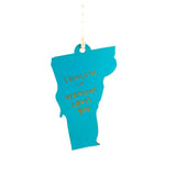 Photograph of Laser-engraved Someone in Vermont Loves You Ornament - Large