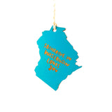 Photograph of Laser-engraved Someone in Wisconsin Loves You Ornament - Small