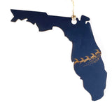 Photograph of Laser-engraved Florida Reindeer Ornament - Small