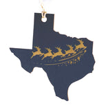 Photograph of Laser-engraved Texas Reindeer Ornament - Large