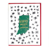 Photograph of Laser-engraved Happy Holidays from Indiana Magnet with Card