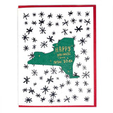 Photograph of Laser-engraved Happy Holidays from New York Magnet with Card