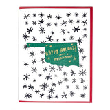 Photograph of Laser-engraved Happy Holidays from Oklahoma Magnet with Card