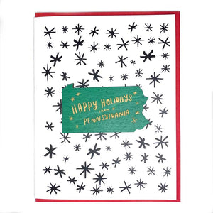 Photograph of Laser-engraved Happy Holidays from Pennsylvania Magnet with Card