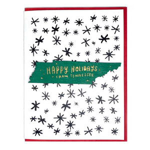 Photograph of Laser-engraved Happy Holidays from Tennessee Magnet with Card