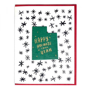 Photograph of Laser-engraved Happy Holidays from Utah Magnet with Card
