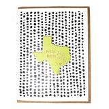 Photograph of Laser-engraved Wish You Were Here Texas Magnet with Card