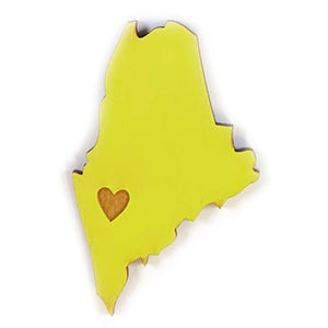 Photograph of Laser-engraved Maine Heart Magnet