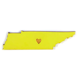 Photograph of Laser-engraved Tennessee Heart Magnet