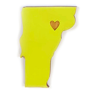 Photograph of Laser-engraved Vermont Heart Magnet