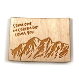 Photograph of Laser-engraved Someone in Colorado Loves You Magnet