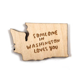 Photograph of Laser-engraved Someone in Washington Loves You Magnet