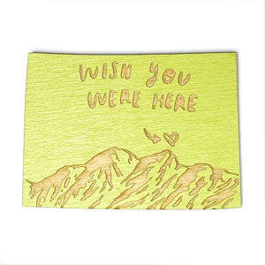 Photograph of Laser-engraved Wish You Were Here Colorado Magnet