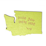 Photograph of Laser-engraved Wish You Were Here Washington Magnet