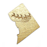 Photograph of Laser-engraved District of Columbia Reindeer Magnet