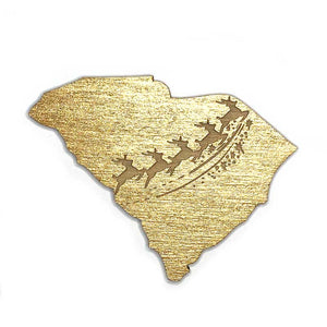 Photograph of Laser-engraved South Carolina Reindeer Magnet
