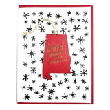 Photograph of Laser-engraved Happy Holidays from Alabama Ornament with Card