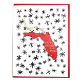 Photograph of Laser-engraved Happy Holidays from Florida Ornament with Card