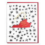Photograph of Laser-engraved Happy Holidays from Virginia Ornament with Card