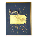 Photograph of Laser-engraved Pennsylvania Reindeer Ornament with Card