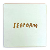 Photograph of a seafoam color swatch